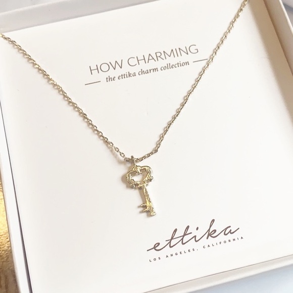 ettika Jewelry - 🎀 Ettika Revolve Key Charm Necklace gold